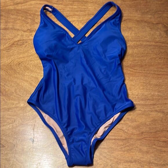 J. Crew Royal Blue Swimsuit - Picture 1 of 7